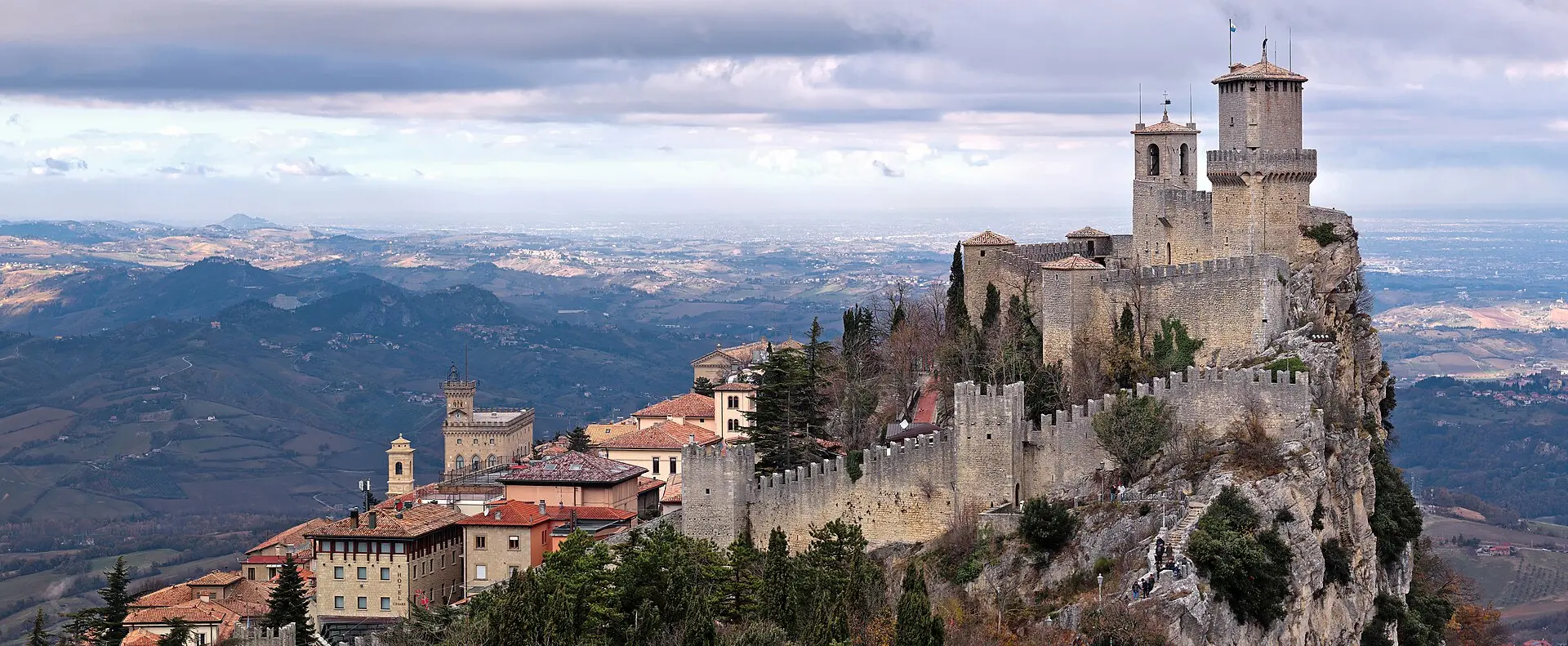 La Fortezza Guaita di San Marino, una delle tre torri sul Monte Titano
